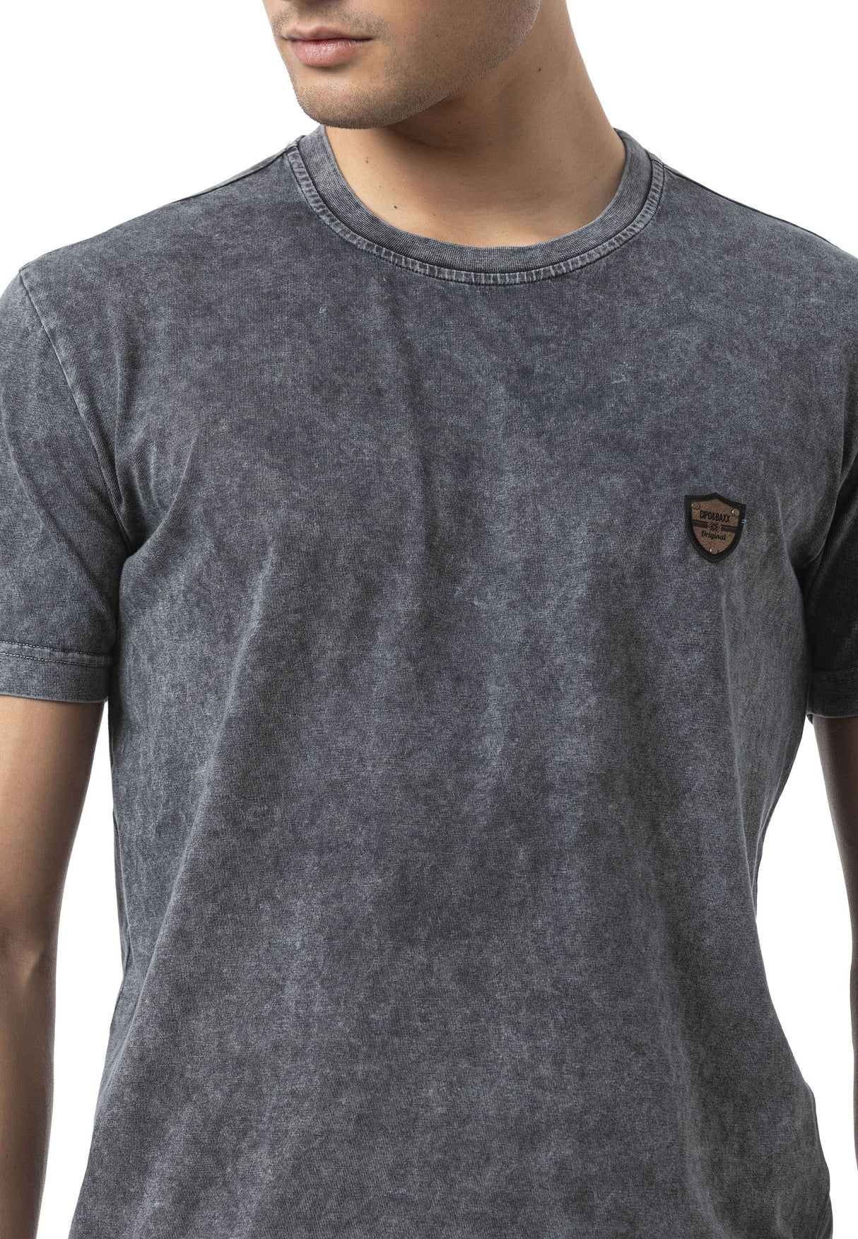 Erkek Regular Fit Bisiklet Yaka Kısa Kollu Basic Tişört CT808