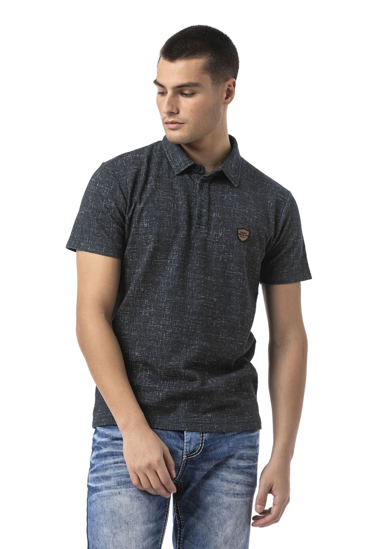 Erkek Polo Yaka Regular Fit Kısa Kollu Pamuklu Tişört CT825