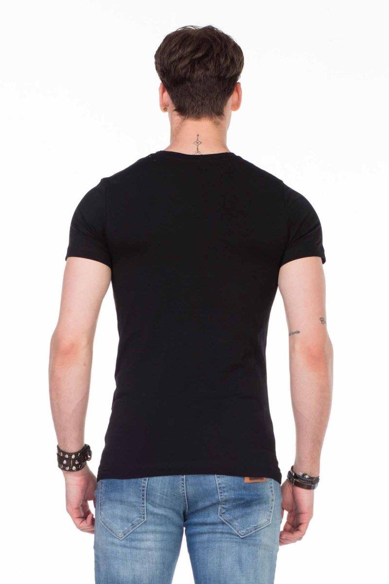 CU106 V Yaka Basic Slim Fit Erkek Tişört Atlet