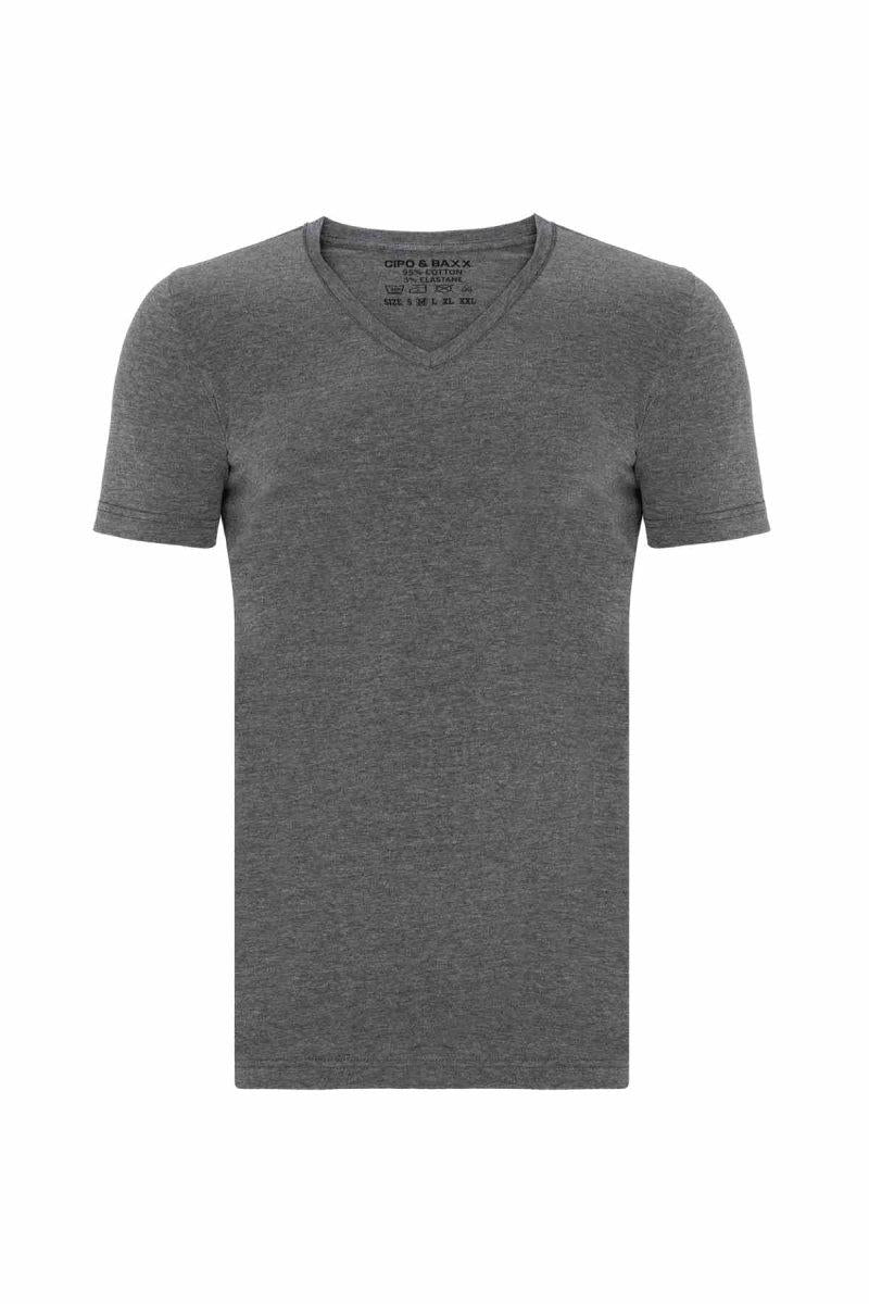 CU106 V Yaka Basic Slim Fit Erkek Tişört Atlet