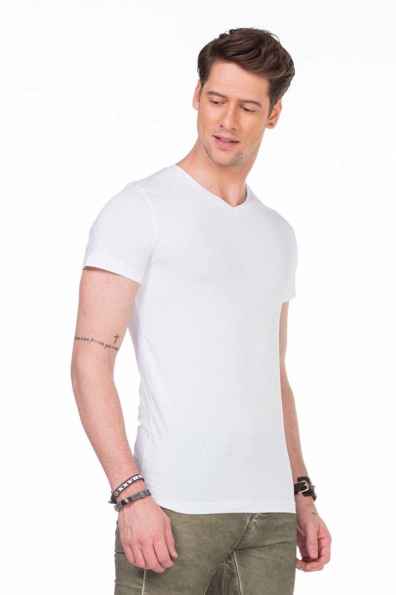 CU106 V Yaka Basic Slim Fit Erkek Tişört Atlet