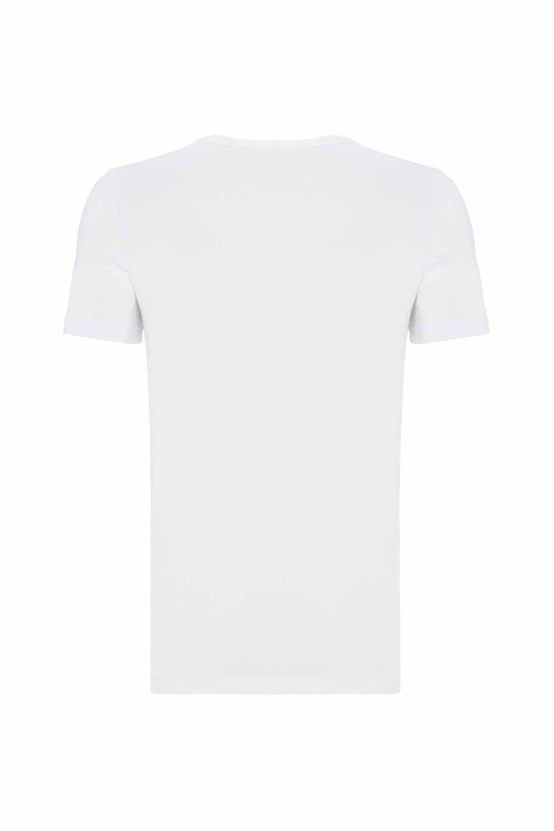 CU106 V Yaka Basic Slim Fit Erkek Tişört Atlet