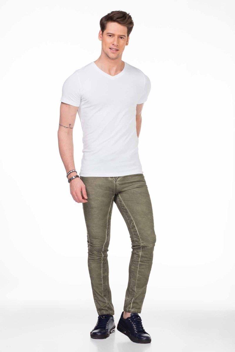 CU106 V Yaka Basic Slim Fit Erkek Tişört Atlet