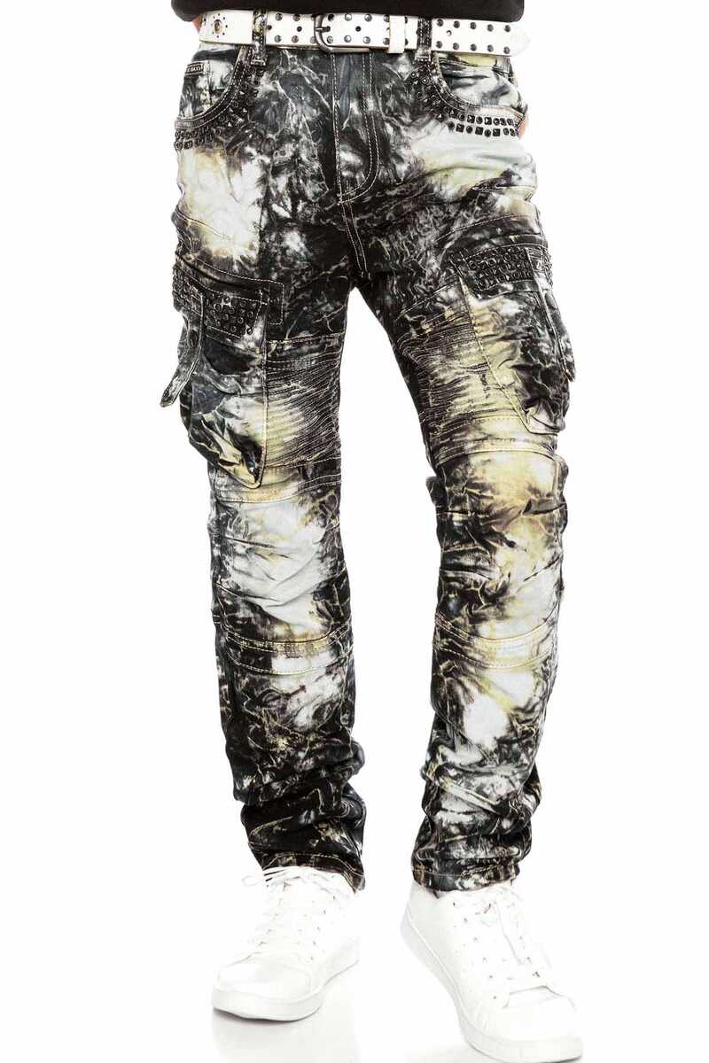 CDK105 Batic Yıkama Kargo Cep Erkek Çocuk Pantolon