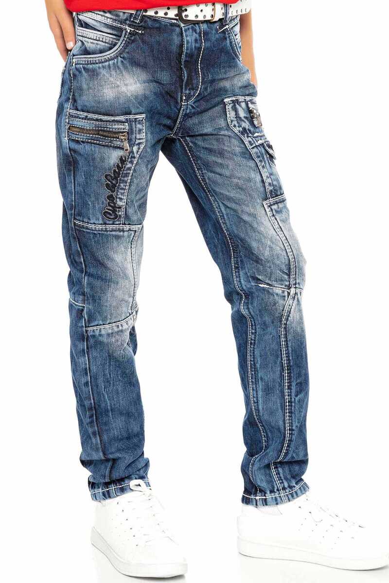 CDK107 Katlı Görünümlü Erkek Çocuk Pantolon