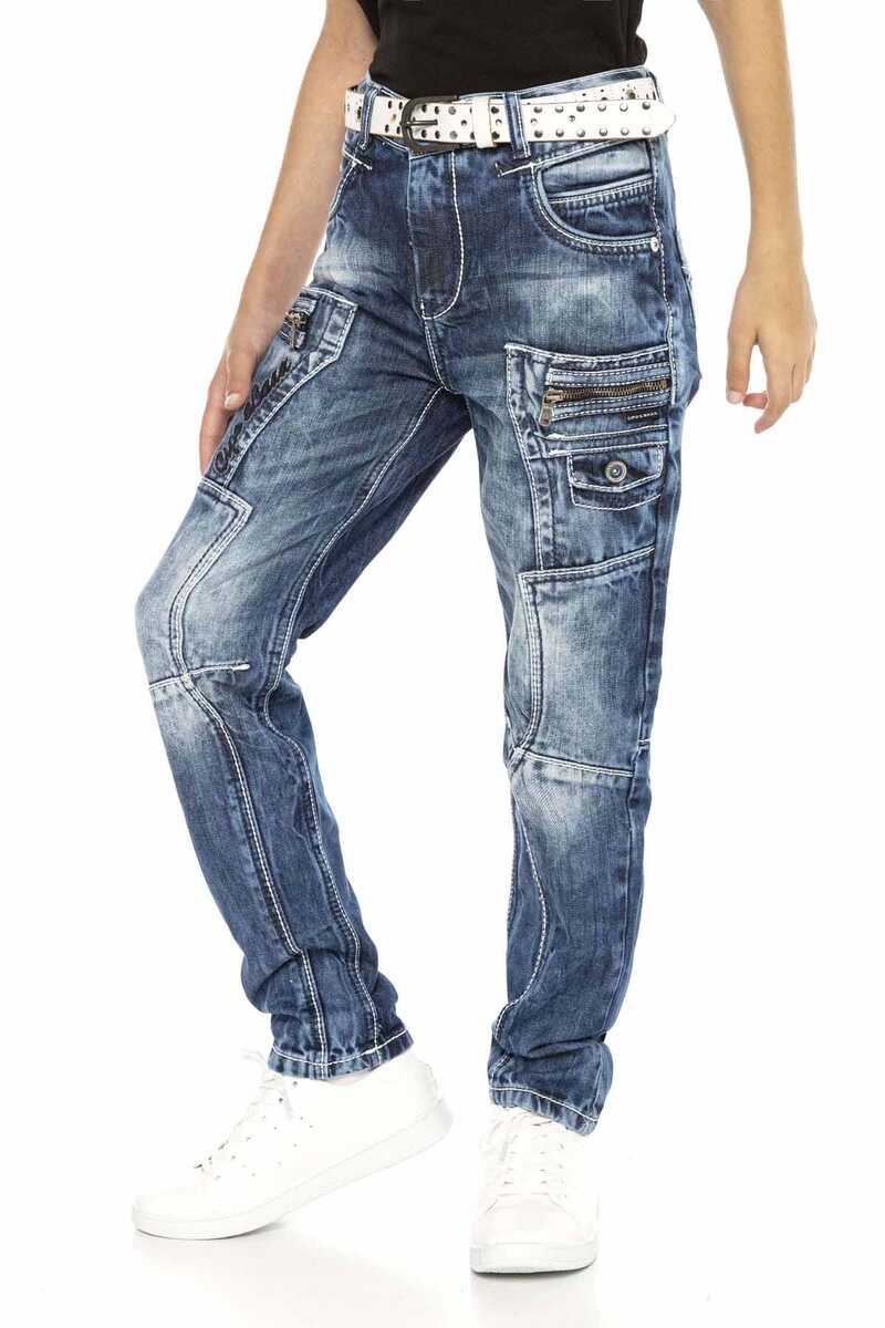 CDK107 Katlı Görünümlü Erkek Çocuk Pantolon