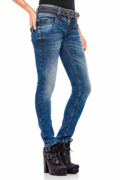 WD379 Mavi Kadın Basic Jean