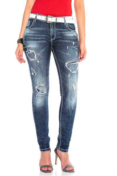 WD423 Vintage Mavi Kadın Jean