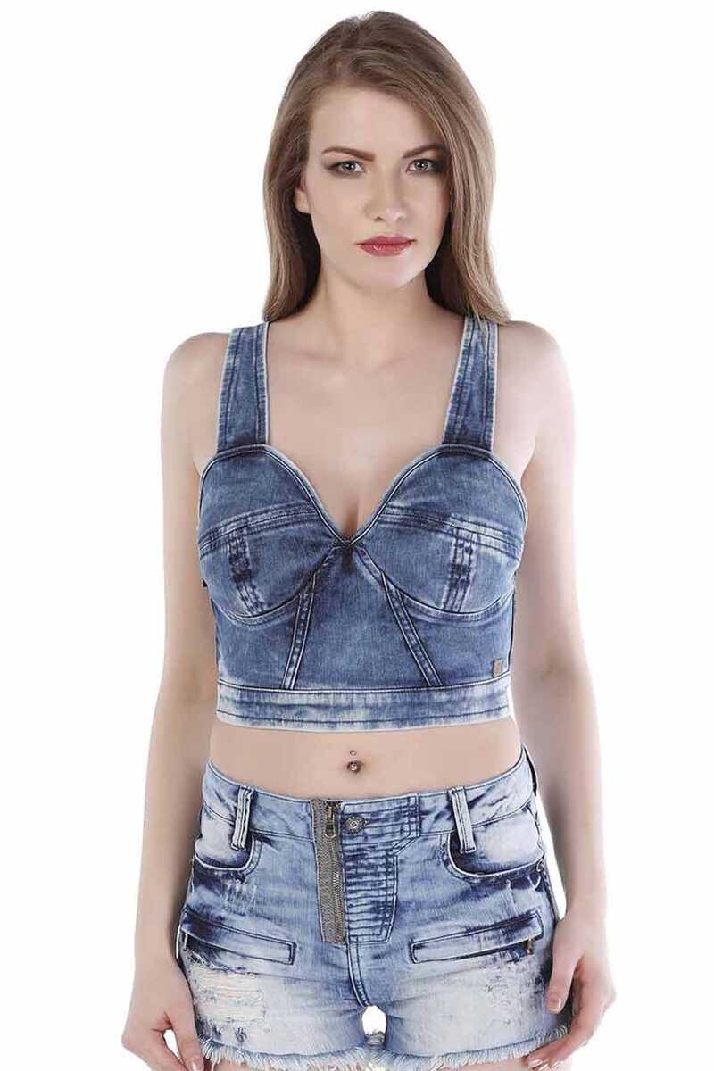 WB100 Denim Büstiyer