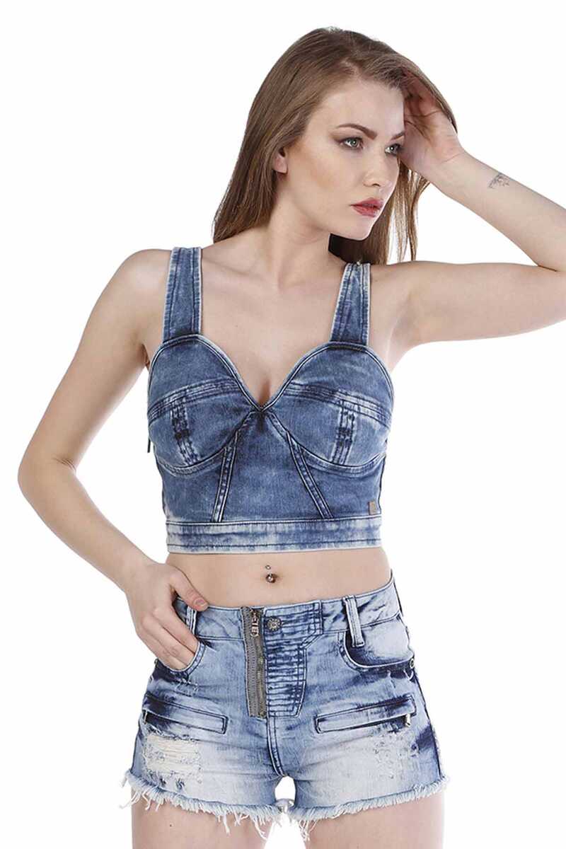 WB100 Denim Büstiyer