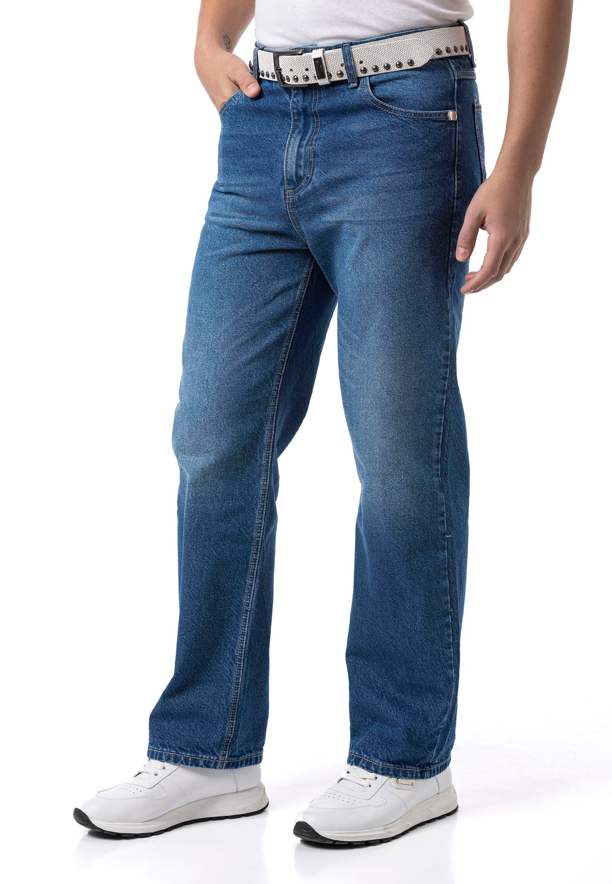 Erkek Baggy Fit Rahat Kesim Streetwear Tarz Pantolon CD903