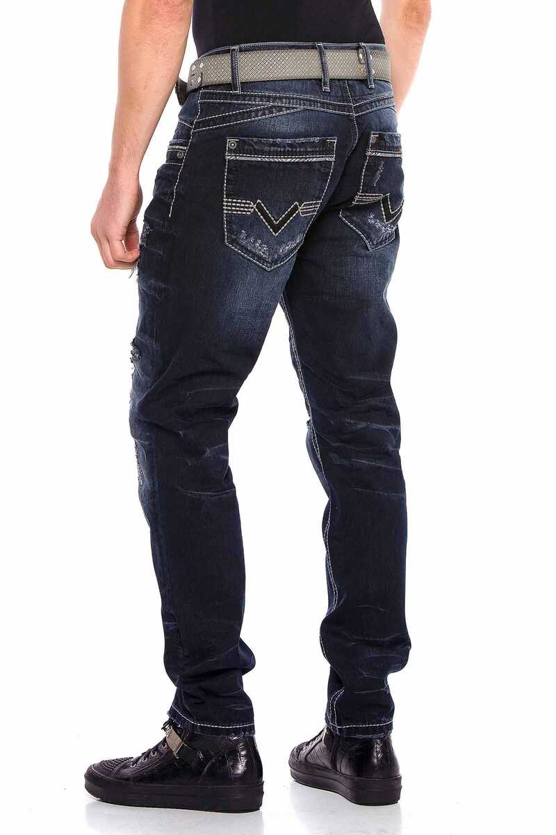 CD539 Basic Eskitme Yırtıklı Erkek Jean Pantolon