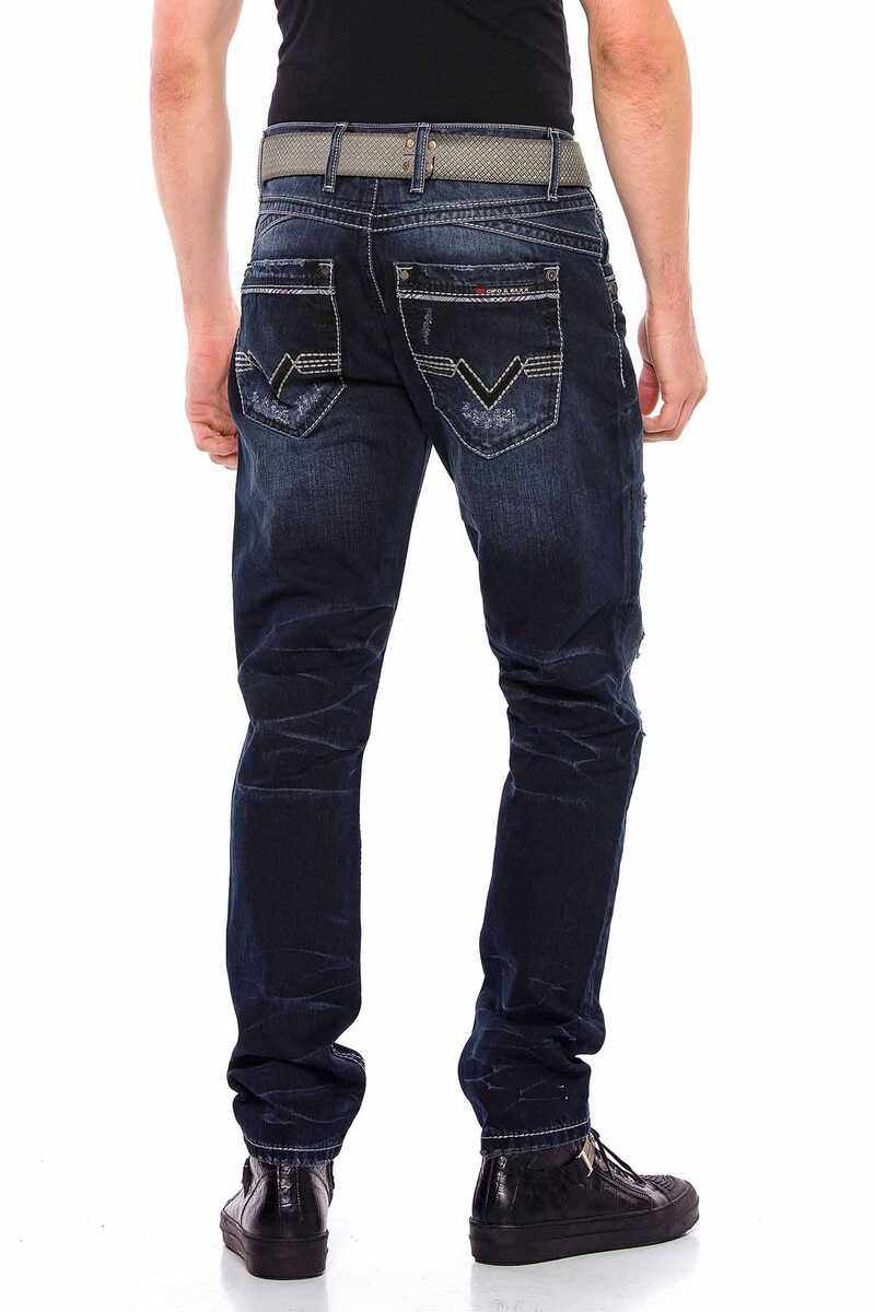 CD539 Basic Eskitme Yırtıklı Erkek Jean Pantolon
