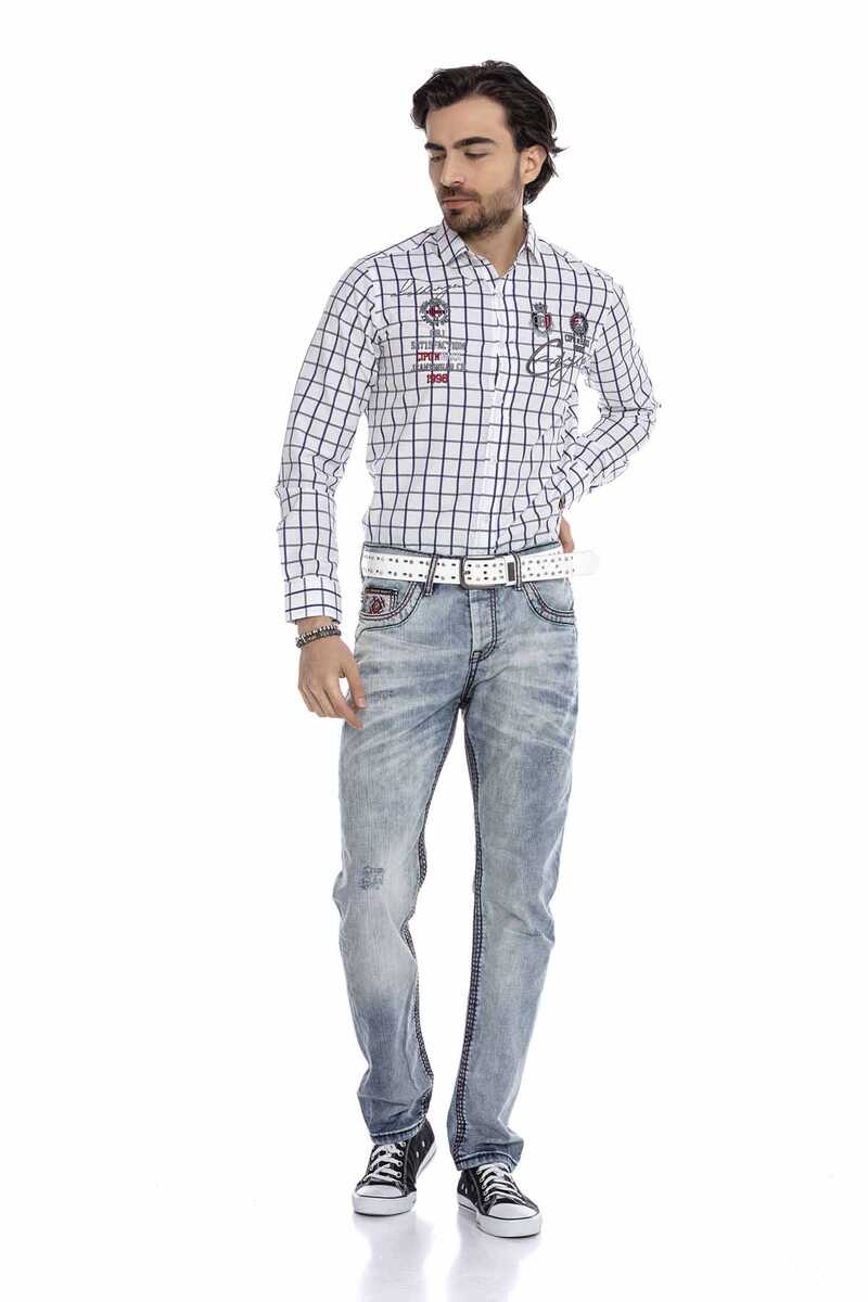 CD612 Açık Cep Detaylı Straight Fit Erkek Jean Pantolon