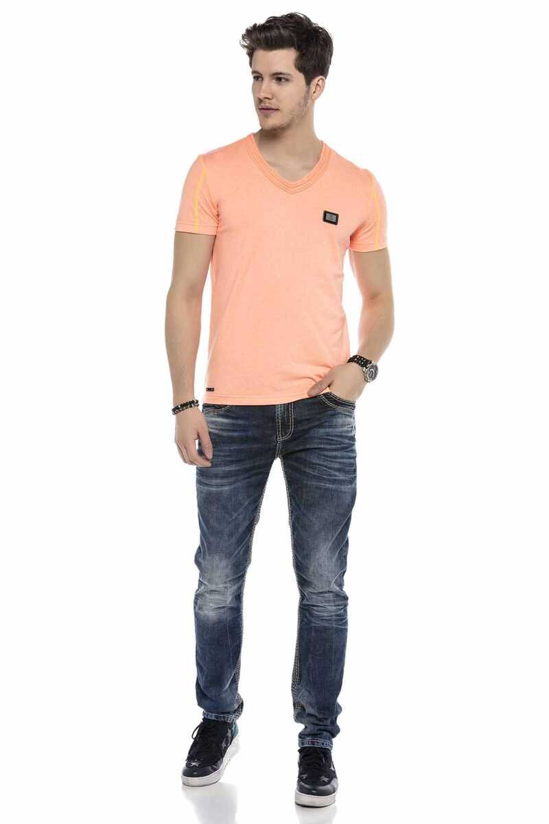 CD593 Neon Etiketli Kalın Dikişli Jeans