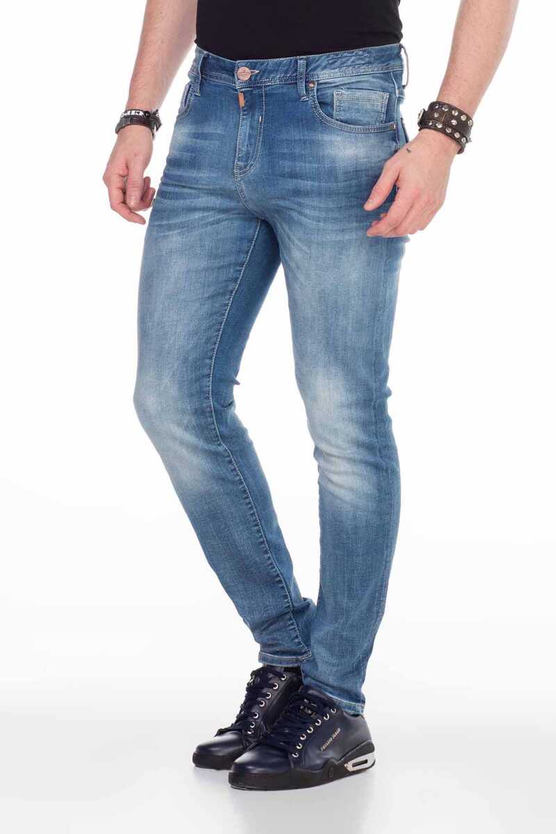 CD456 Yıkamalı Kumaş Denim Basic Erkek Jean Pantolon