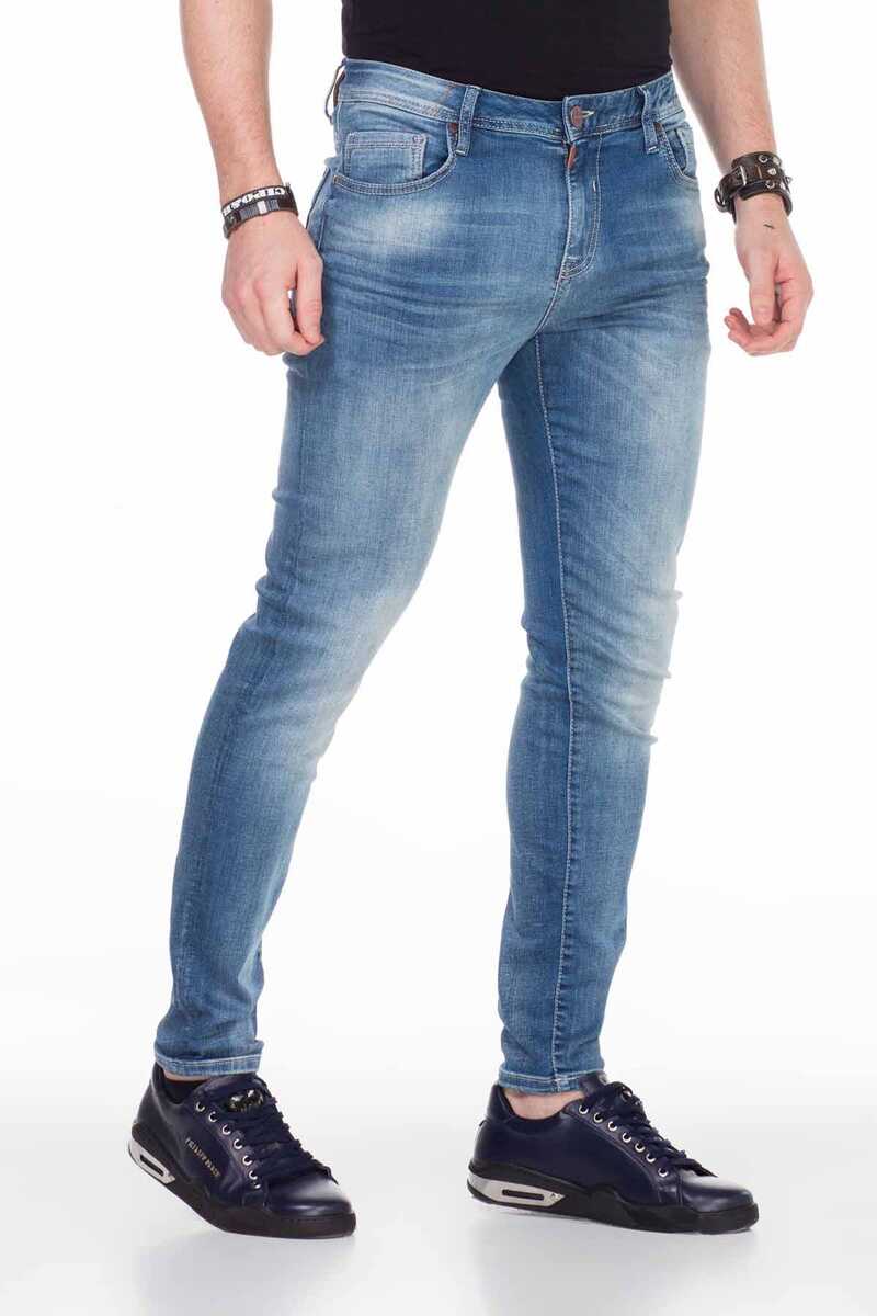 CD456 Yıkamalı Kumaş Denim Basic Erkek Jean Pantolon
