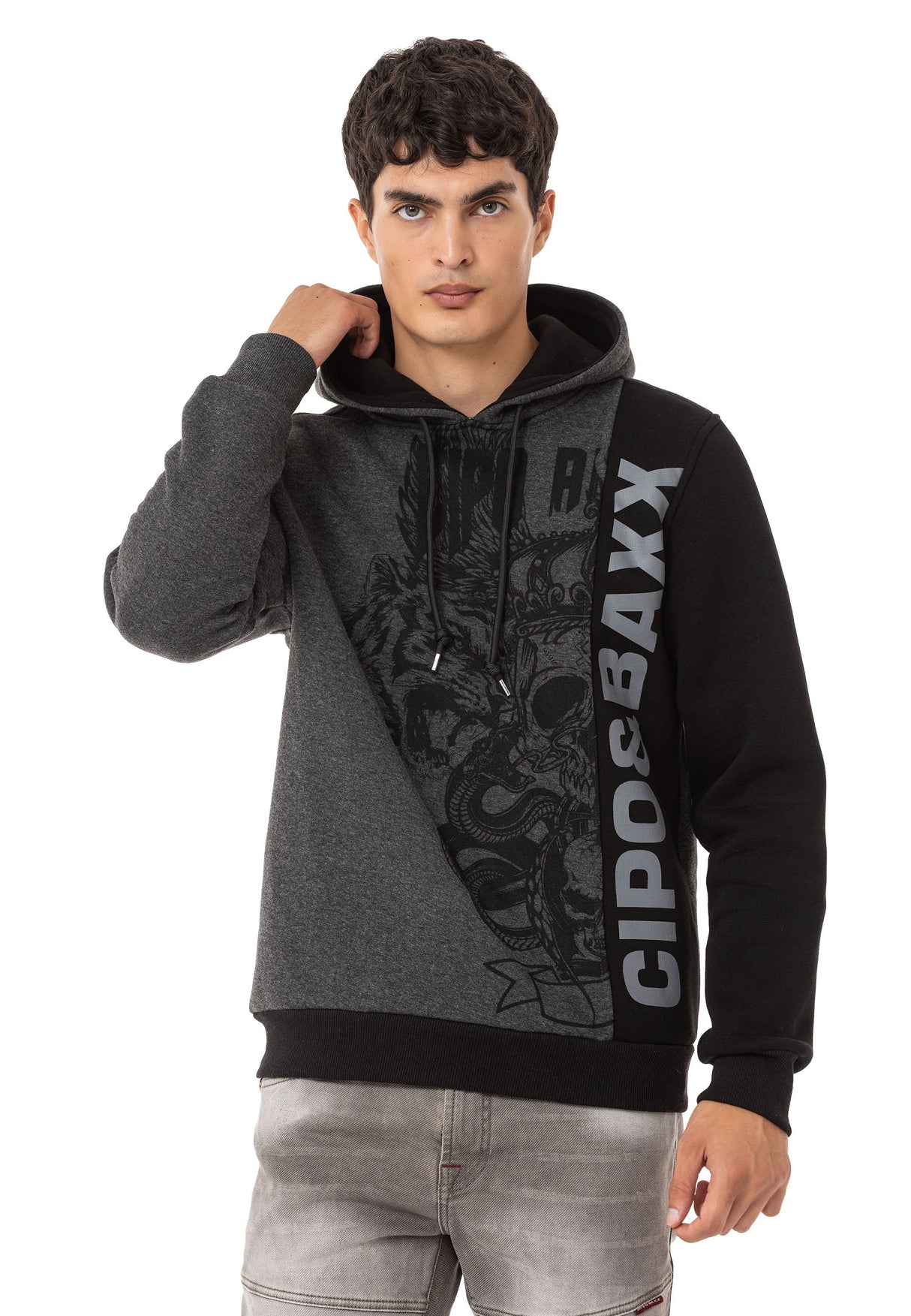 CL541 Men’s Hooded Streetstyle Logo Sweatshirt