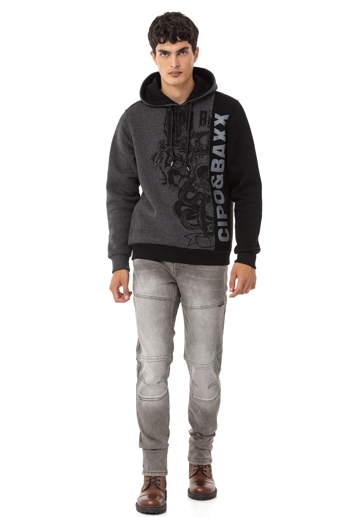 CL541 Men’s Hooded Streetstyle Logo Sweatshirt