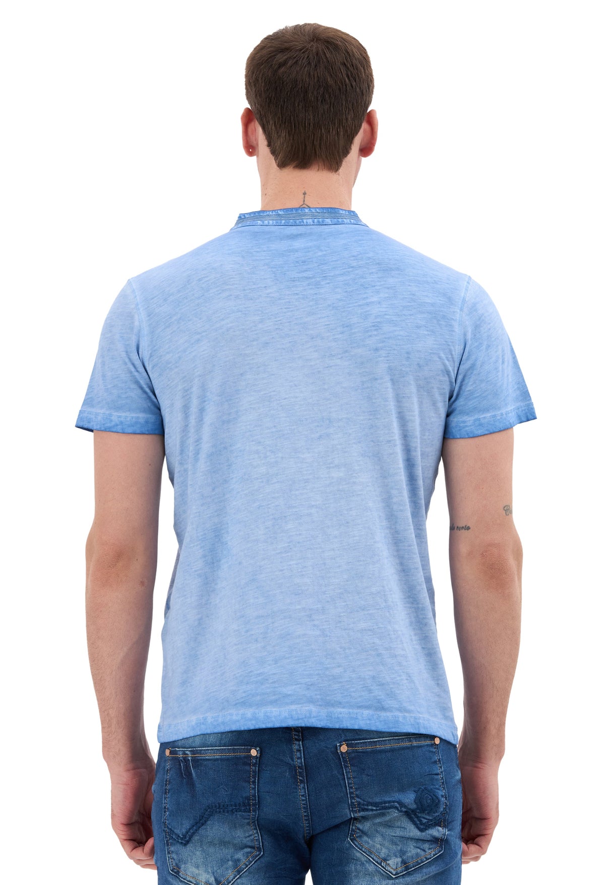 Hakim Yaka Düğmeli Basic Erkek T-Shirt CT835