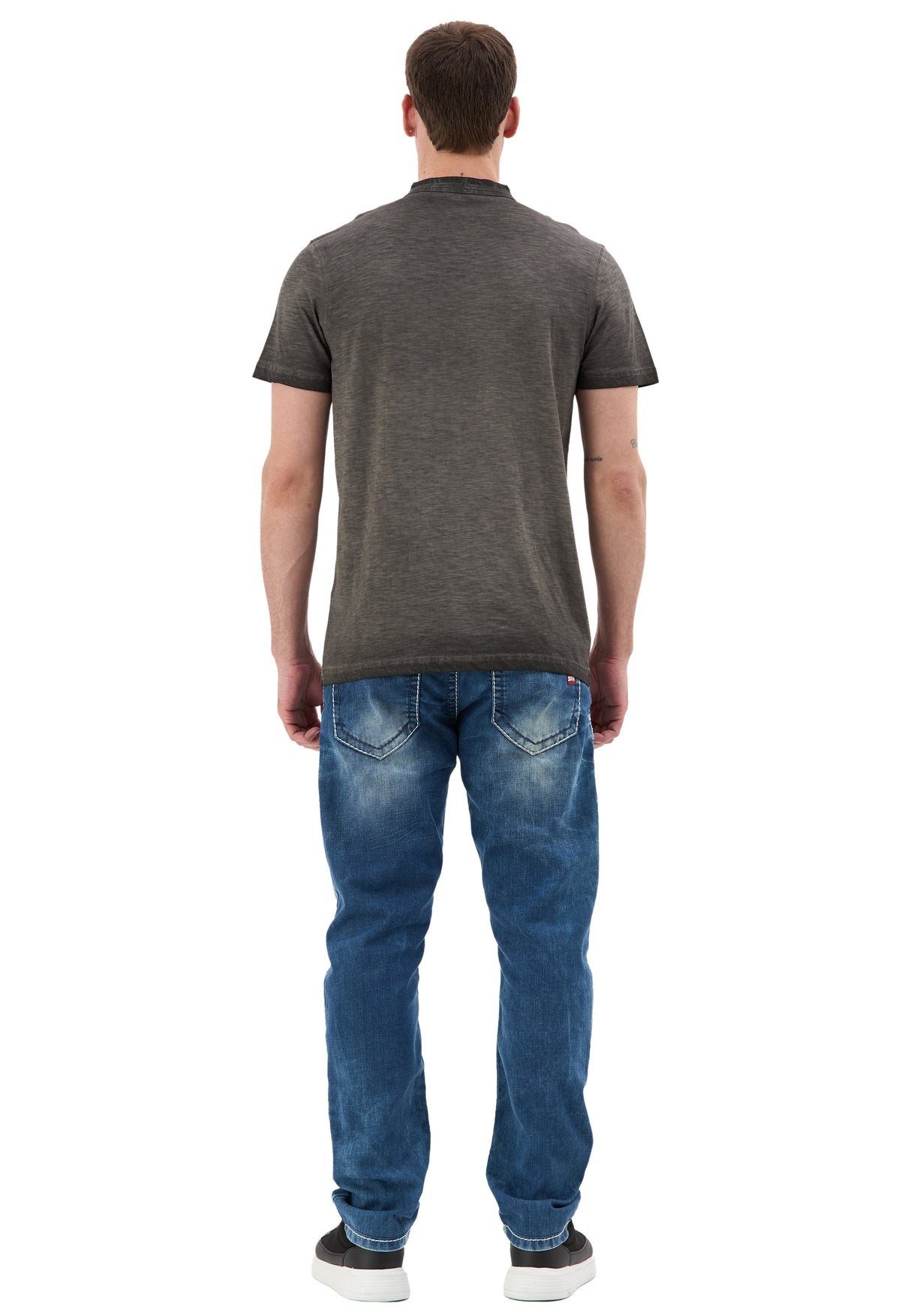 Hakim Yaka Düğmeli Basic Erkek T-Shirt CT835