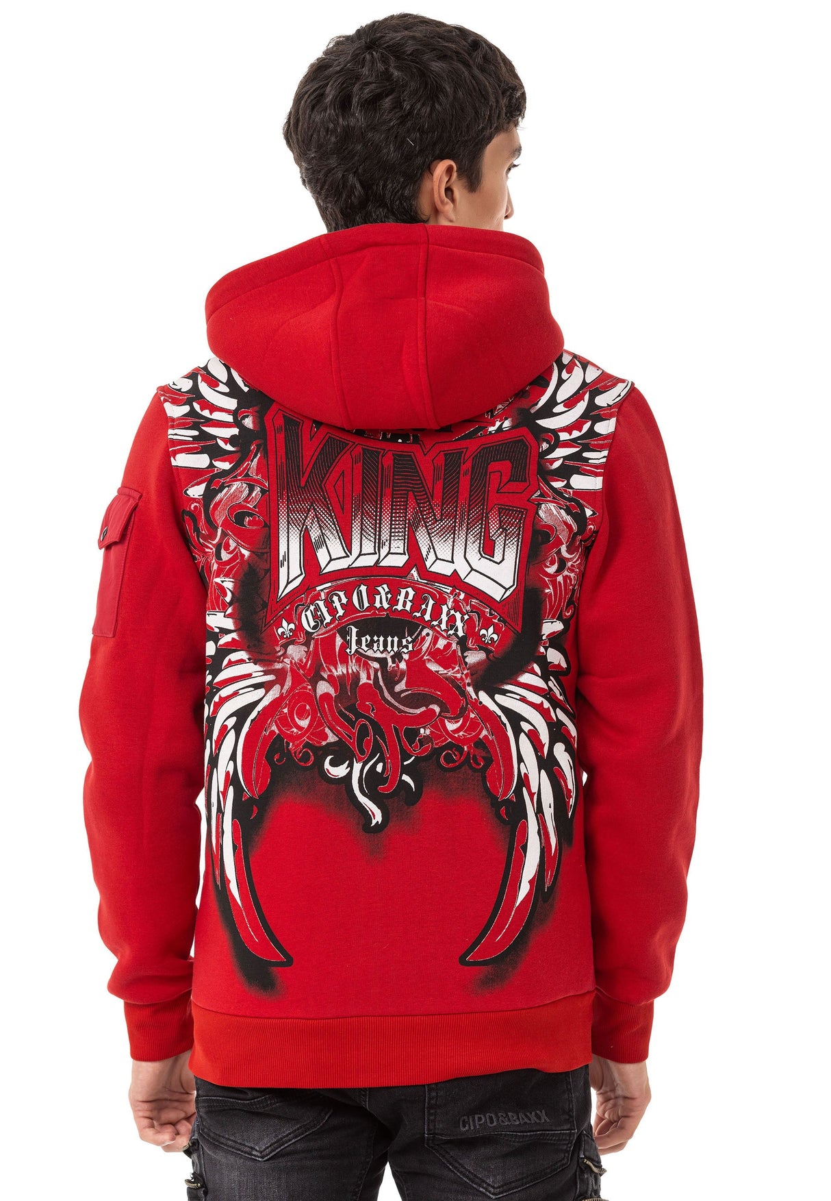 CL552 Erkek Zip Kapşonlu Sweatshirt