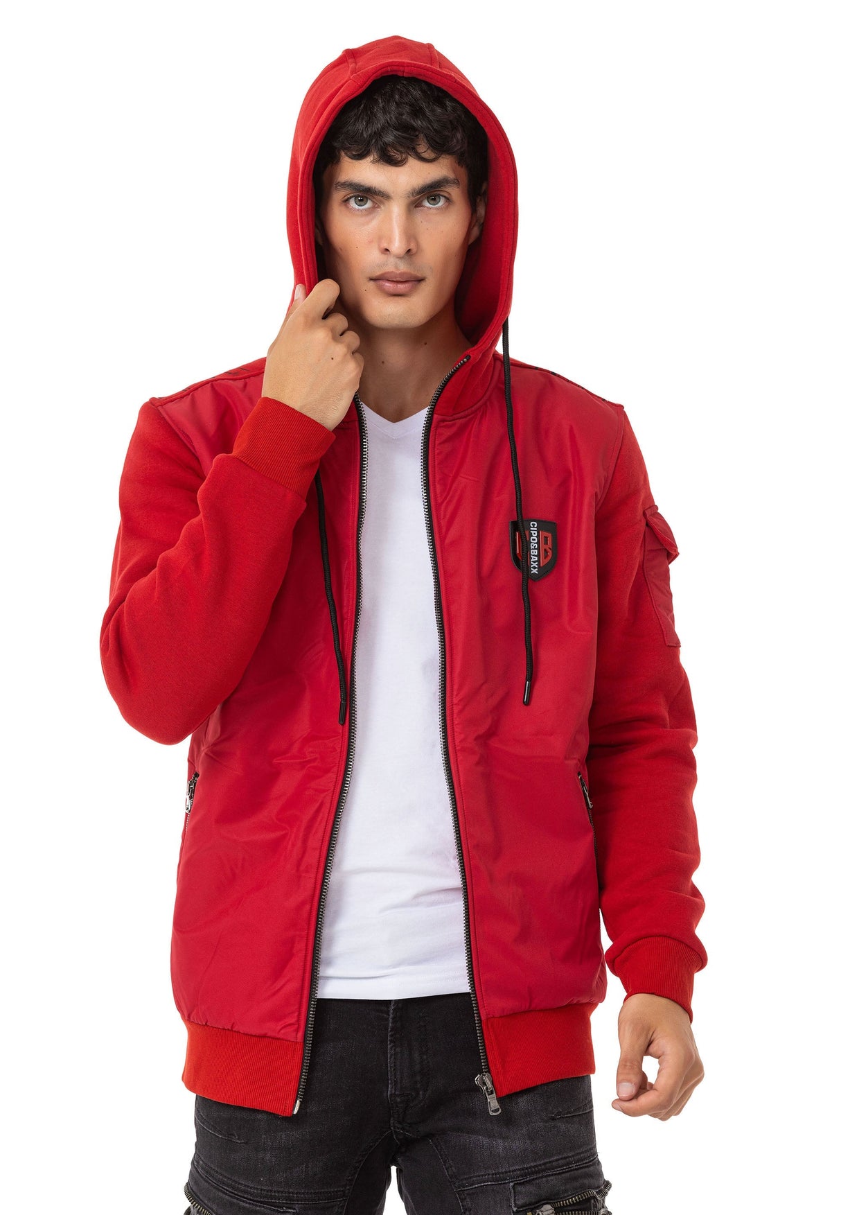 CL552 Erkek Zip Kapşonlu Sweatshirt