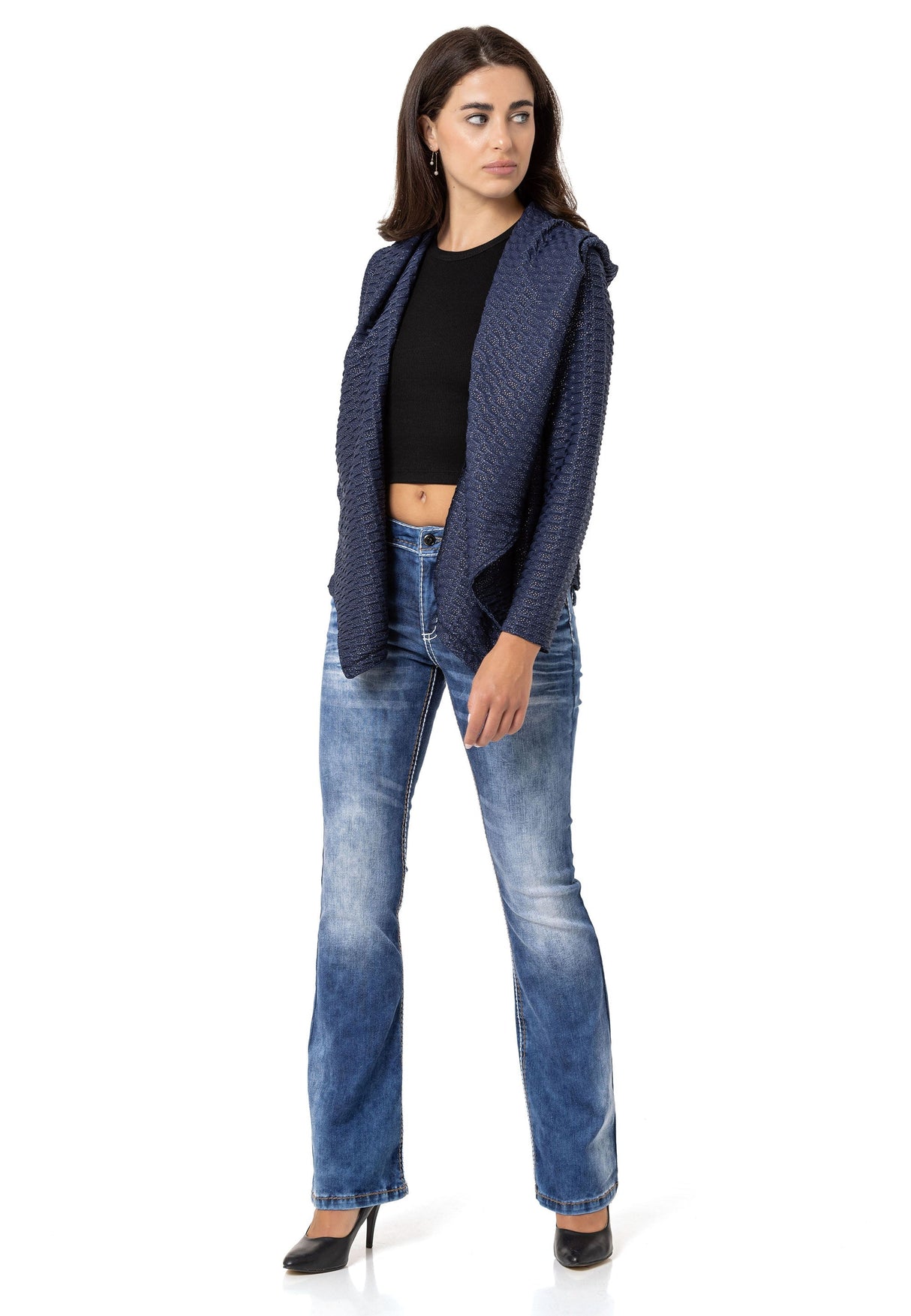 WL360 Kadın Gümüş Detaylı Sweatshirt