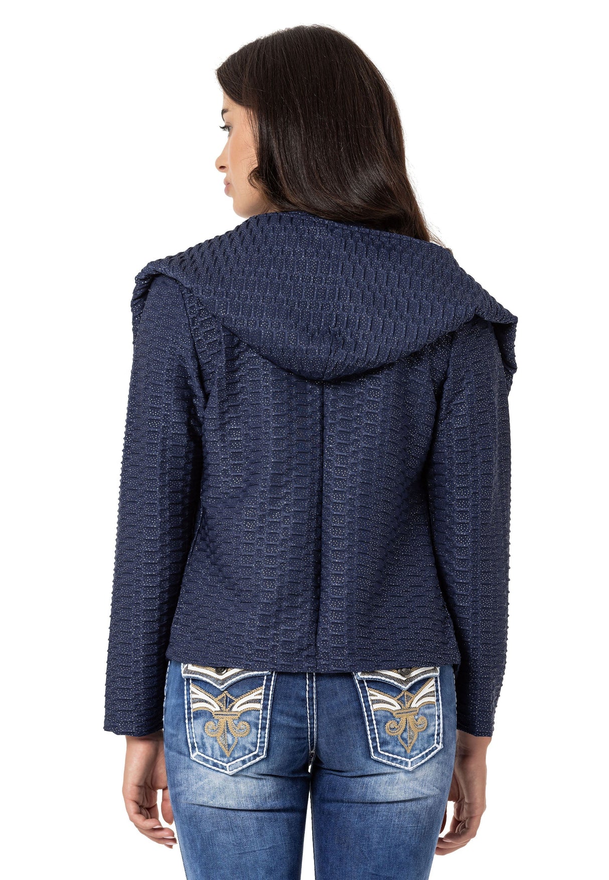 WL360 Kadın Gümüş Detaylı Sweatshirt