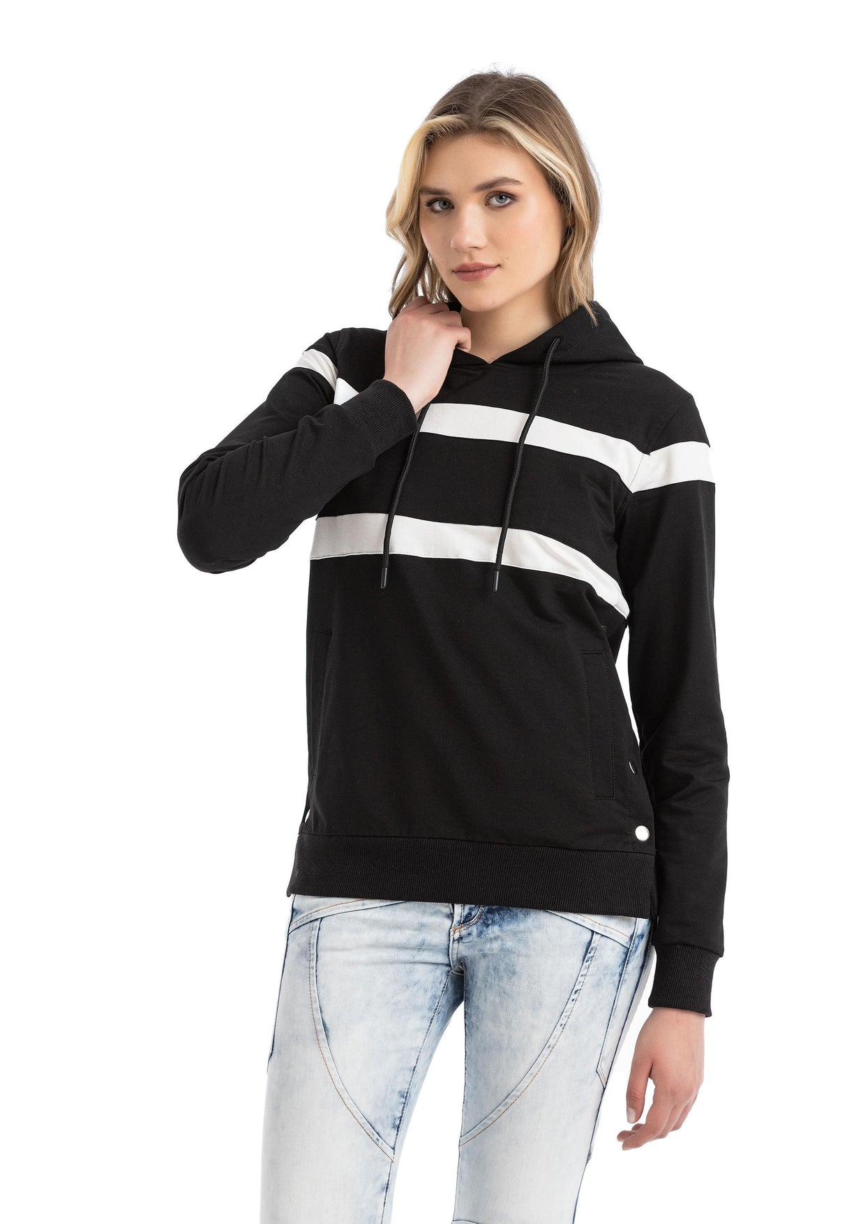 WL364 Striped Legend Luxe Women Sweatshirt