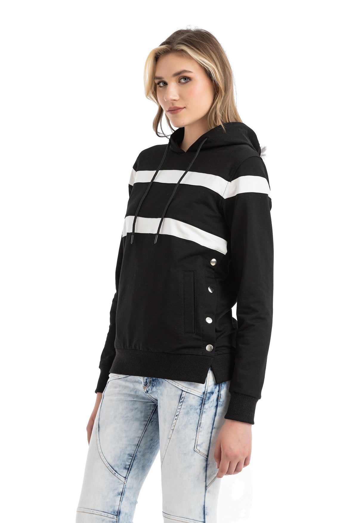 WL364 Striped Legend Luxe Women Sweatshirt