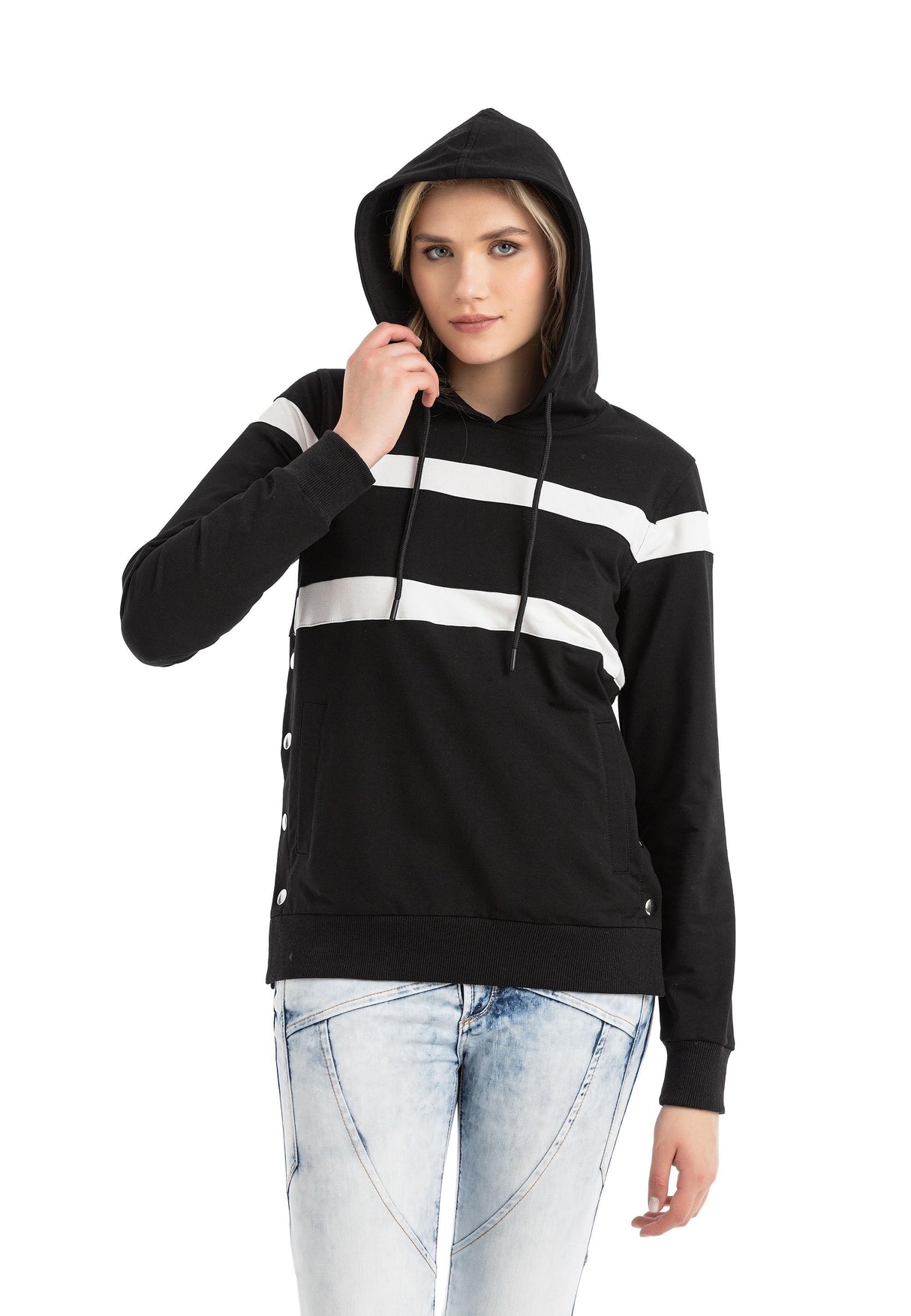WL364 Striped Legend Luxe Women Sweatshirt