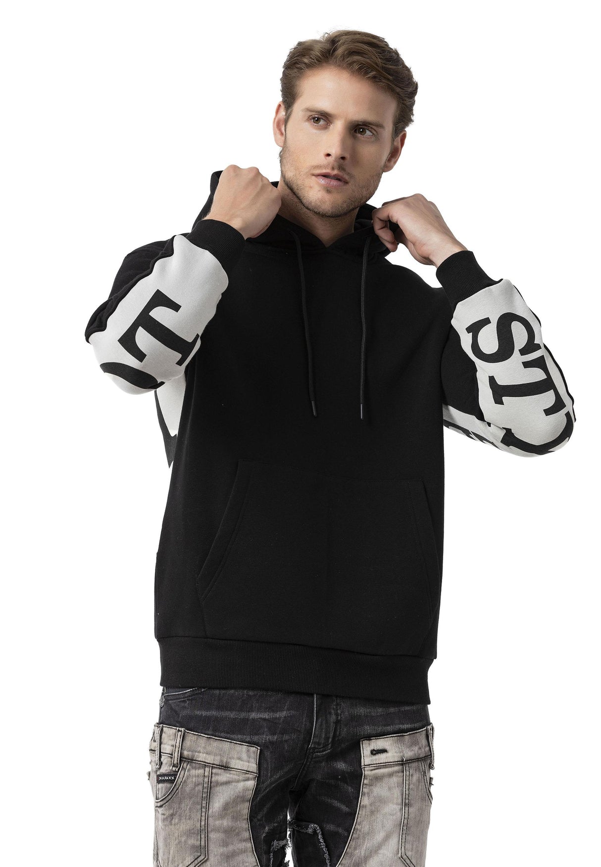 CL578 Iconic Statement Sleeve Men Sweatshirt