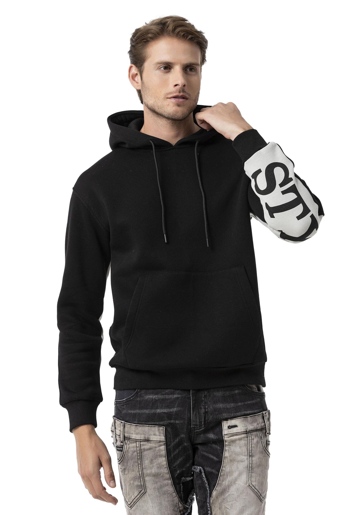 CL578 Iconic Statement Sleeve Men Sweatshirt