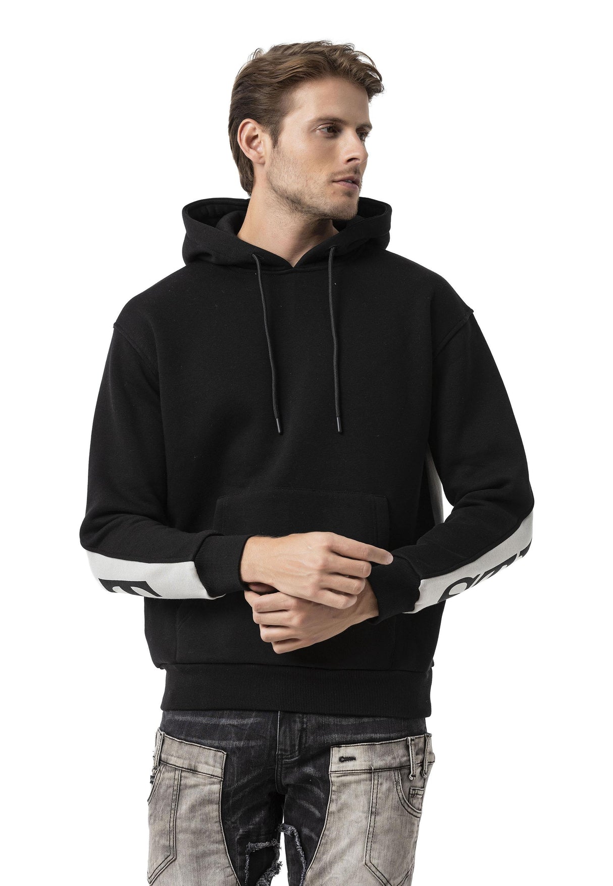 CL578 Iconic Statement Sleeve Men Sweatshirt