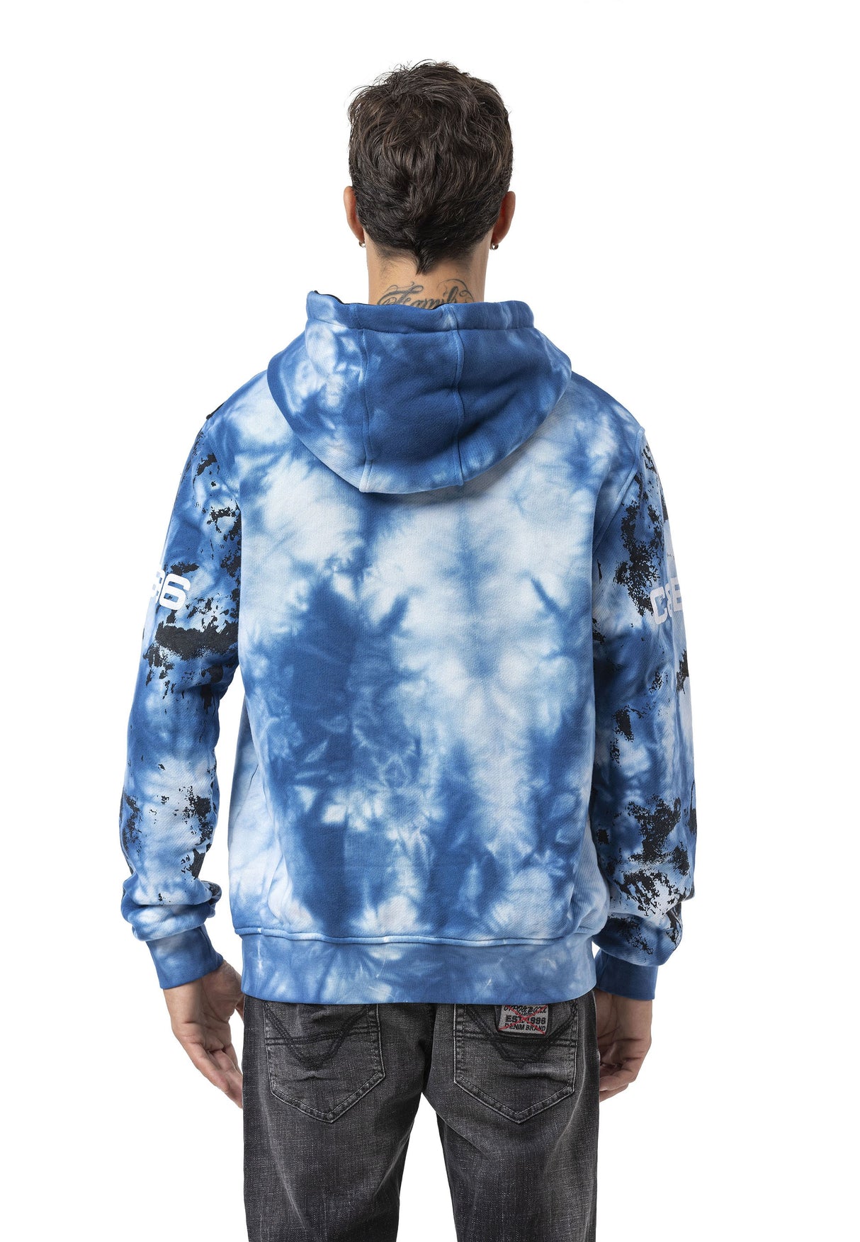 CL593 Erkek Hoodie Sweatshirt – Modern Baskılı, Kapüşonlu, Rahat Kesim Sweatshirt