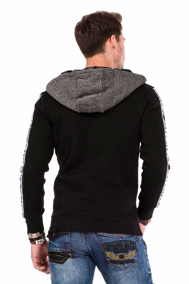 CL311 Kapşonlu Yakası Fermuarlı Erkek Hoodie