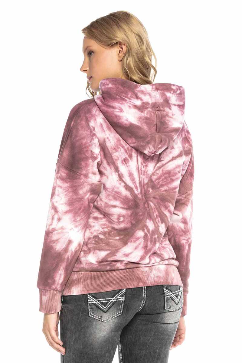 WL230 Baskılı Desenli Kapşonlu Kadın Sweatshirt