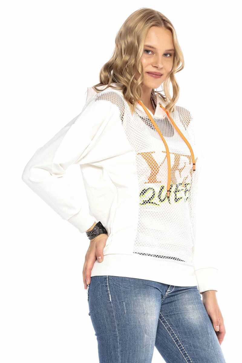 WL240 File Detaylı Kapşonlu Sweatshirt