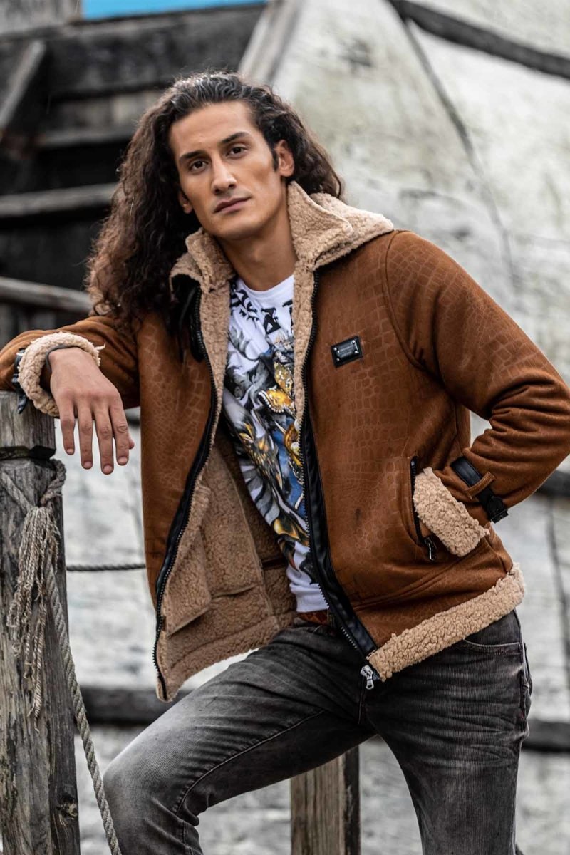 CJ286 Kürklü Süet Ceket