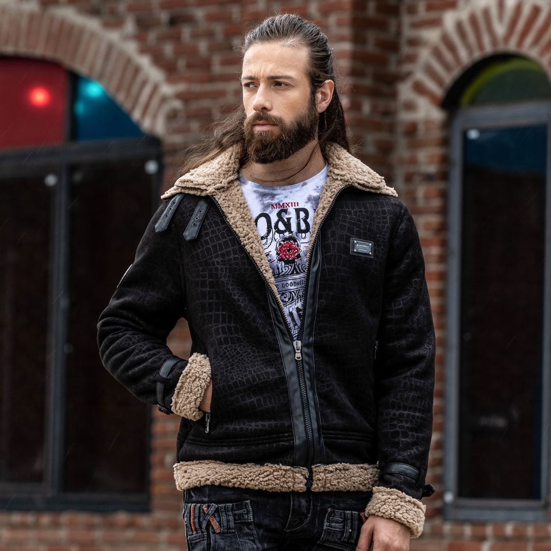 CJ286 Kürklü Süet Ceket