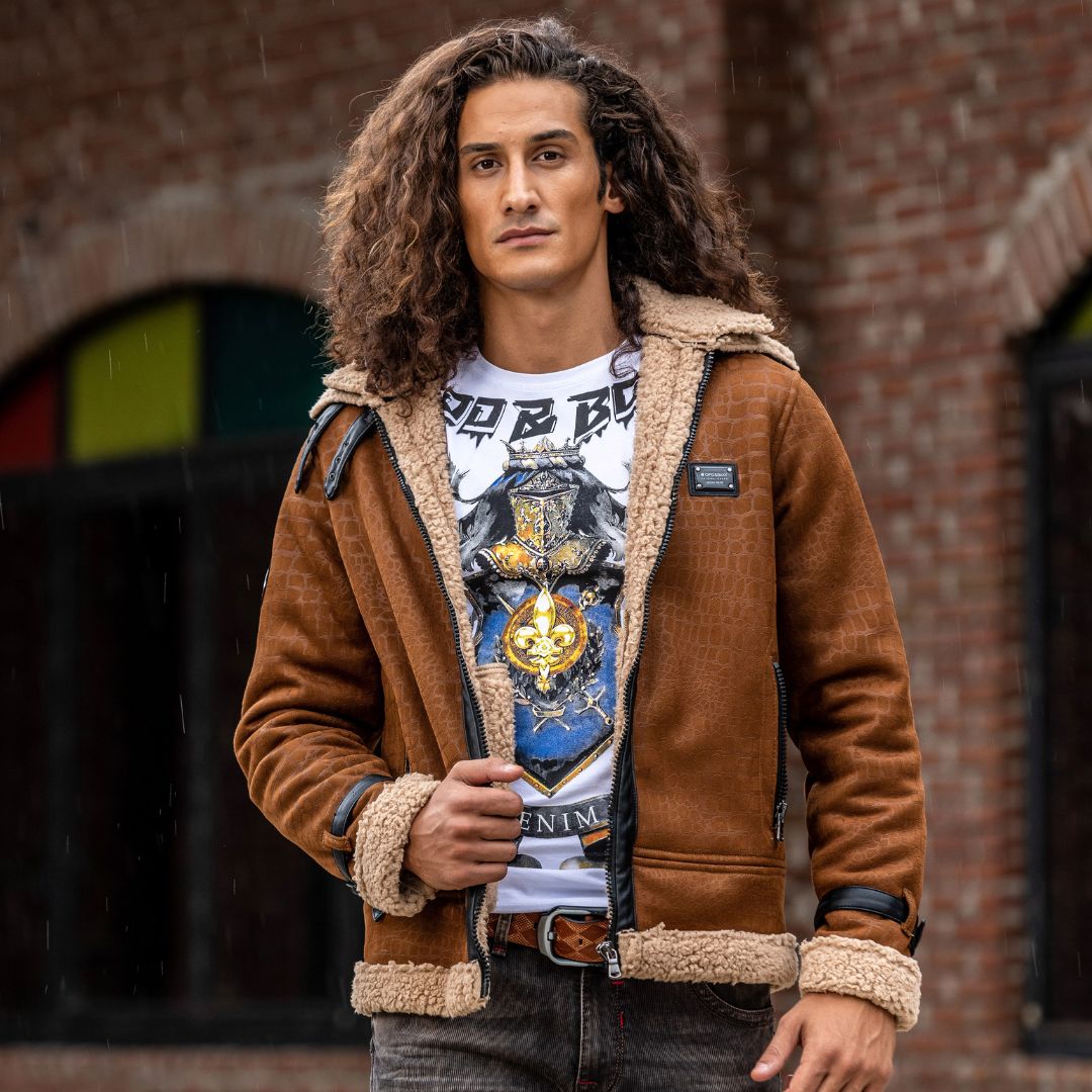 CJ286 Kürklü Süet Ceket