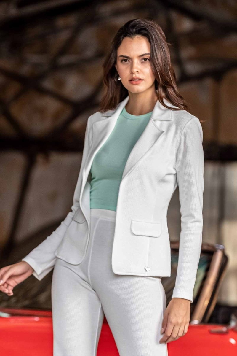 WJ204 Elegant Stilde Blazer Kadın Ceket