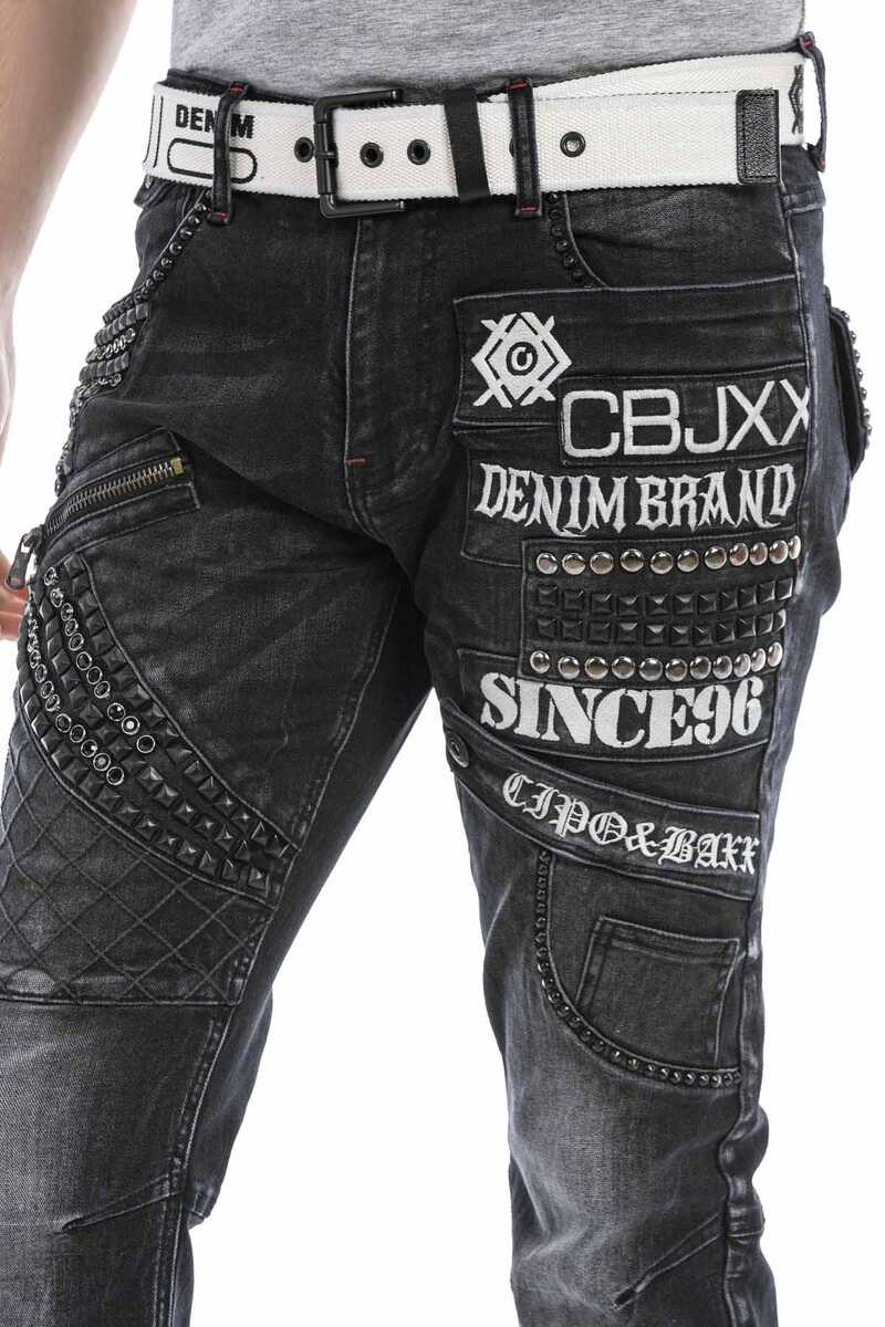 CD696 Street Tarz Erkek Jean Pantolon