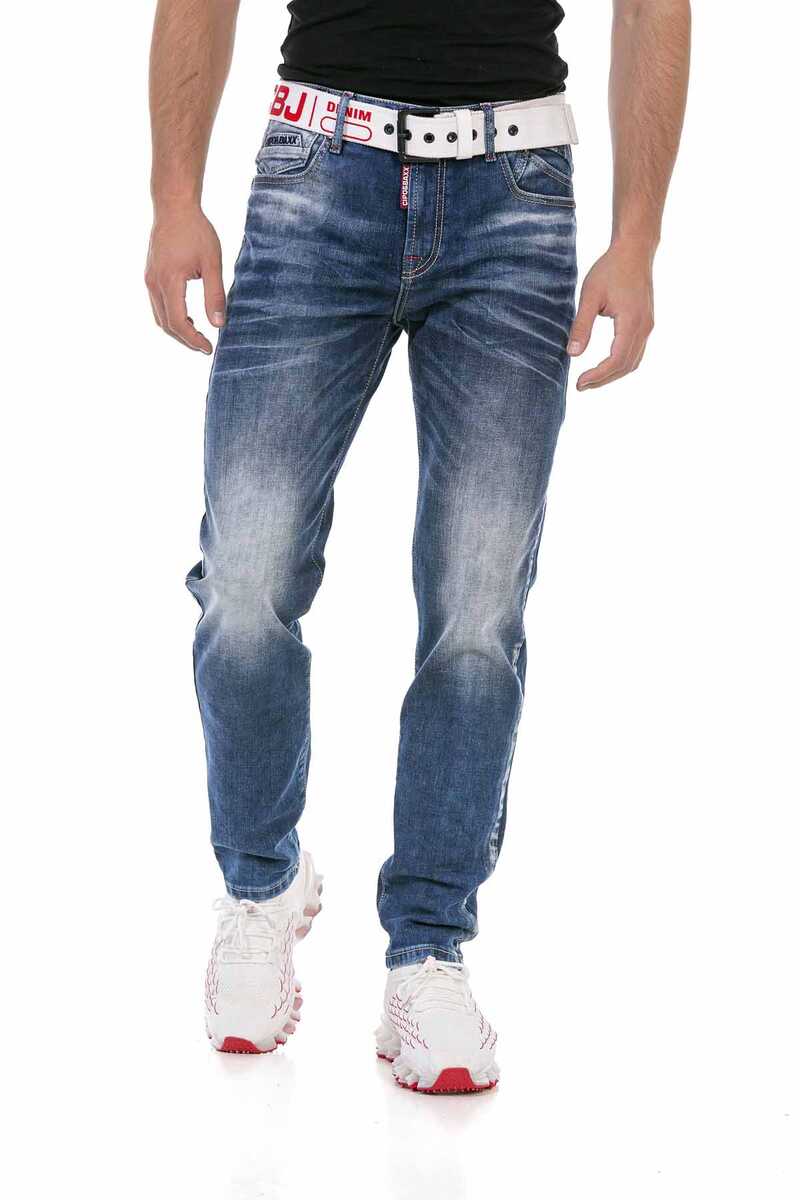 CD717 Logo Tasarımlı Erkek Jean Pantolon