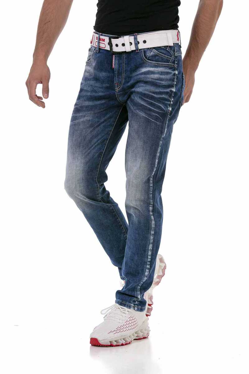 CD717 Logo Tasarımlı Erkek Jean Pantolon