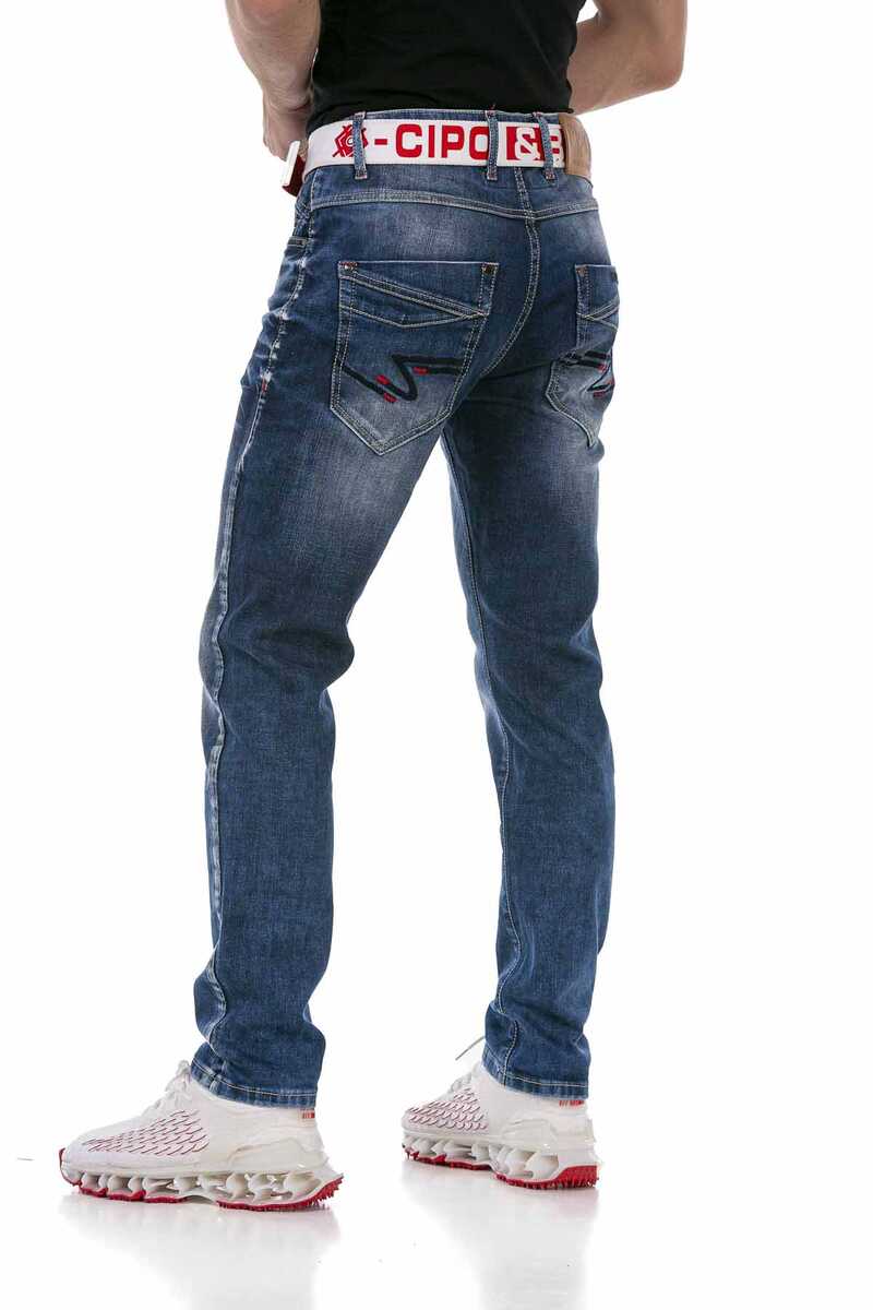 CD717 Logo Tasarımlı Erkek Jean Pantolon