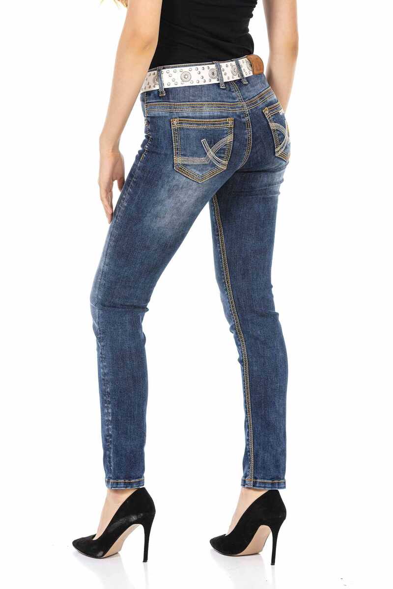 WD462 Mavi Basic Kadın Jean Pantolon
