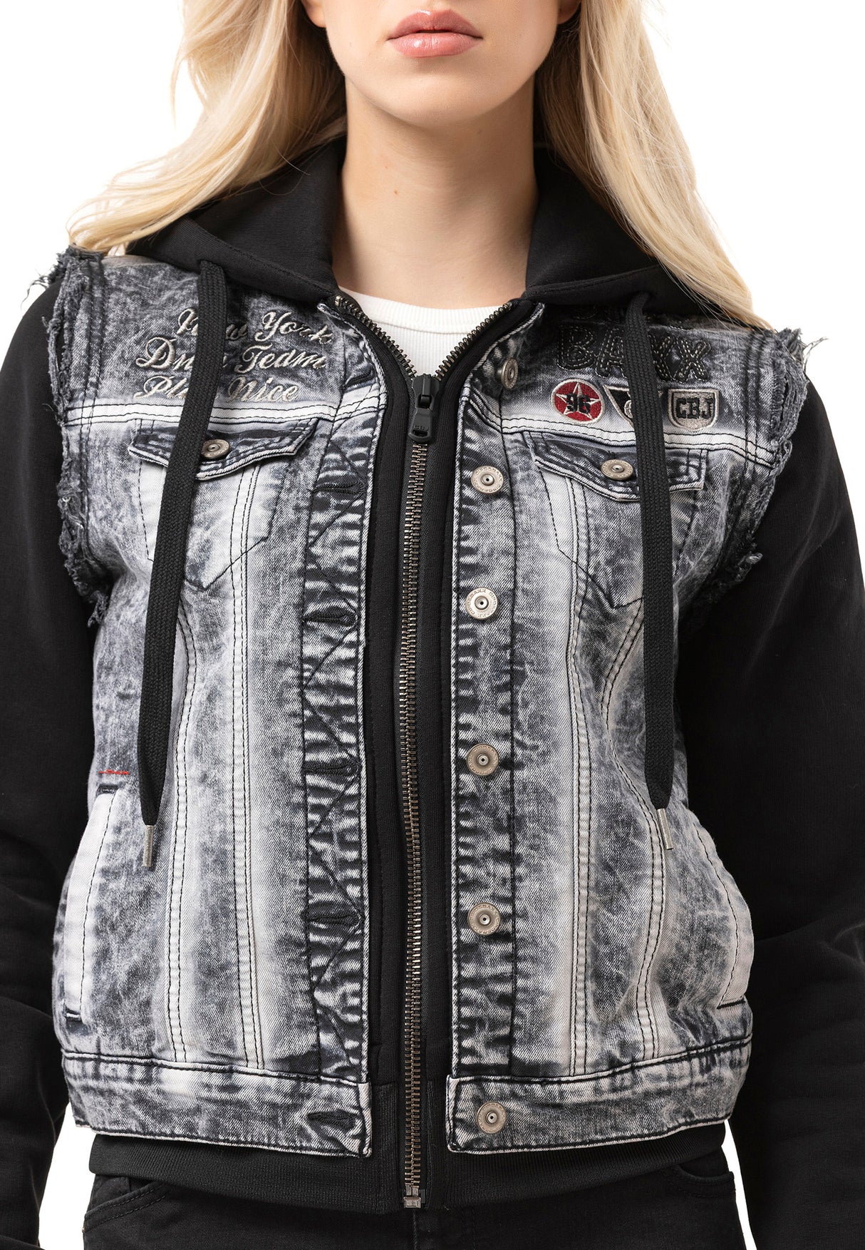 Kadın Jean Ceket Modern Tasarımlı Denim Jacket WJ234