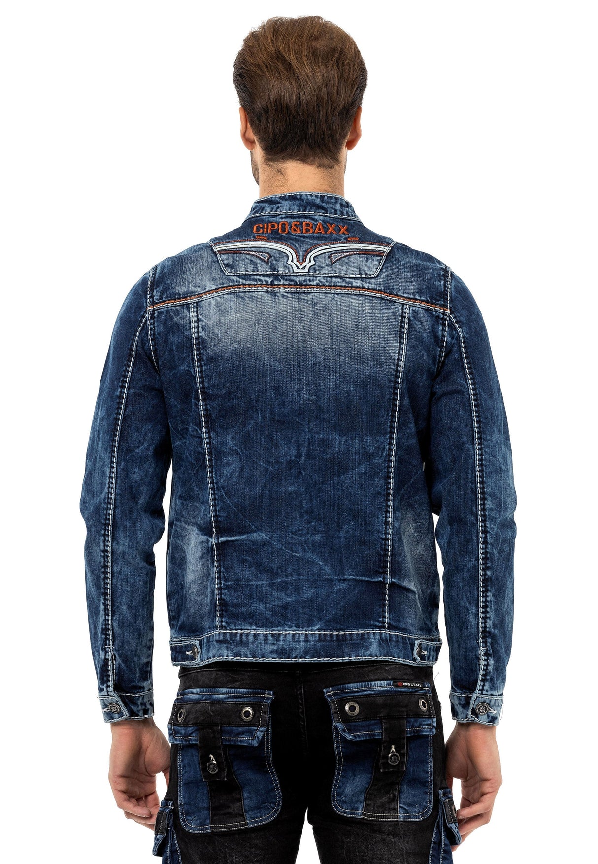 CJ279 Detaylı Erkek Jeans Ceket